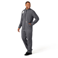 Rugged Flex Peak Men's Bonded Fleece Jacket Pewter full scrub set