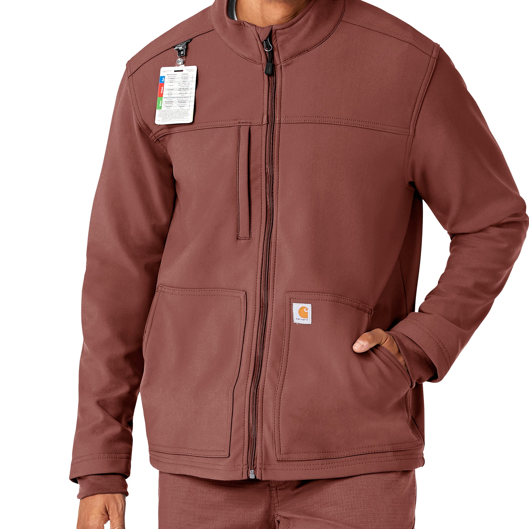 Rugged Flex Men's Bonded Fleece Jacket Sable side view