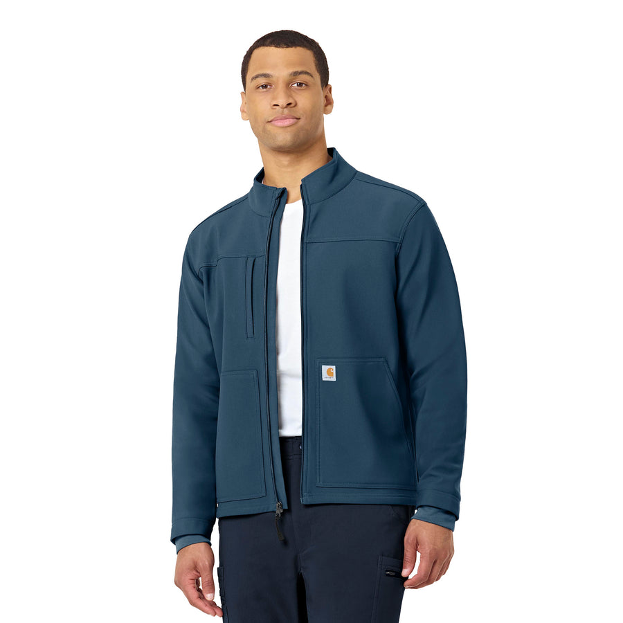 Rugged Flex Men's Bonded Fleece Jacket Storm Blue