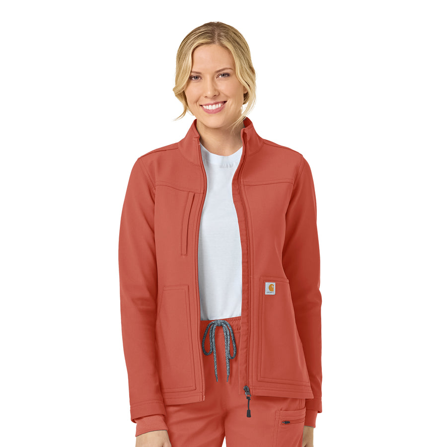 Rugged Flex Women's Bonded Fleece Jacket Dusty Cedar