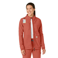 Rugged Flex Women's Bonded Fleece Jacket Dusty Cedar side view