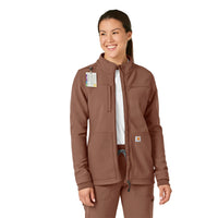 Rugged Flex Peak Women's Bonded Fleece Jacket Nutmeg side view