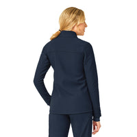 Rugged Flex Peak Women's Bonded Fleece Jacket Navy back view