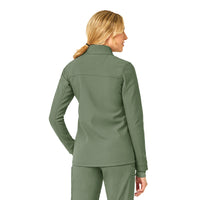 Rugged Flex Women's Bonded Fleece Jacket Olive back view