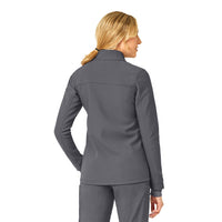 Rugged Flex Peak Women's Bonded Fleece Jacket Pewter back view