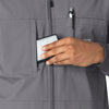 Rugged Flex Ripstop Men's Utility Warm-Up Jacket Pewter side detail 1