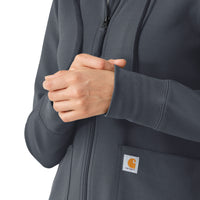 Layers Women's Full Zip Waffle Hoodie Approaching Storm front detail
