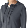 Layers Women's Full Zip Waffle Hoodie Approaching Storm back detail