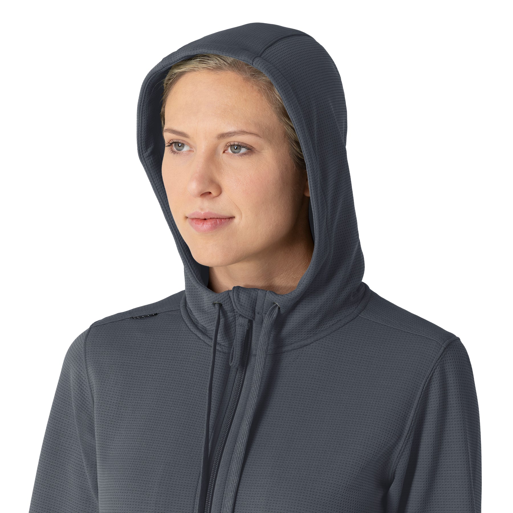 Carhartt Women's Full Zip Waffle Hoodie - Approaching Storm