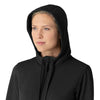 Carhartt Women's Full Zip Waffle Hoodie - Black