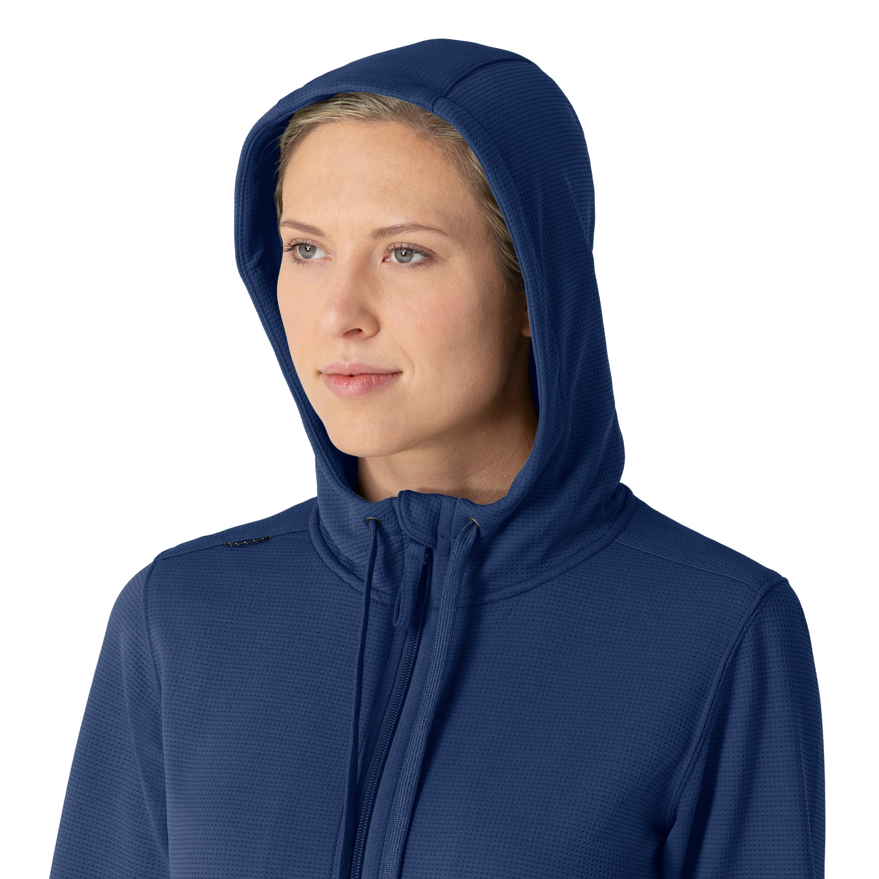 Carhartt Women's Full Zip Waffle Hoodie - Navy