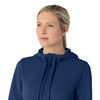 Carhartt Women's Full Zip Waffle Hoodie - Navy