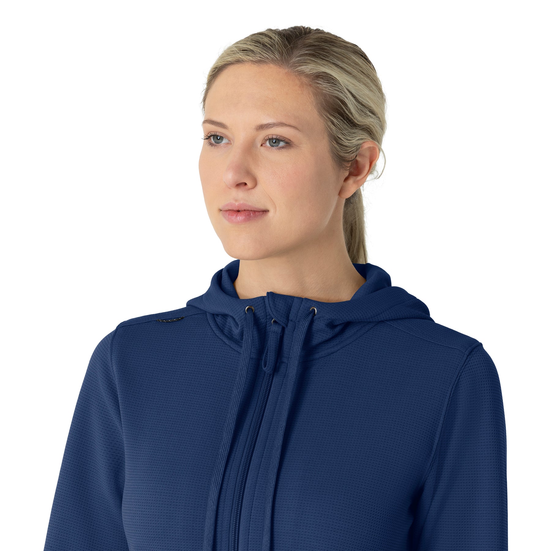Carhartt Women's Full Zip Waffle Hoodie - Navy
