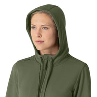Carhartt Women's Full Zip Waffle Hoodie - Olive