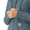 Layers Women's Full Zip Waffle Hoodie Rolling Thunder front detail