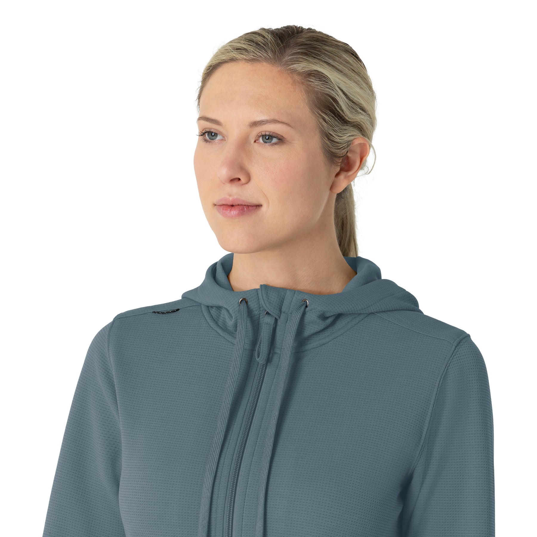Carhartt Layers Women's Full Zip Waffle Hoodie - Rolling Thunder