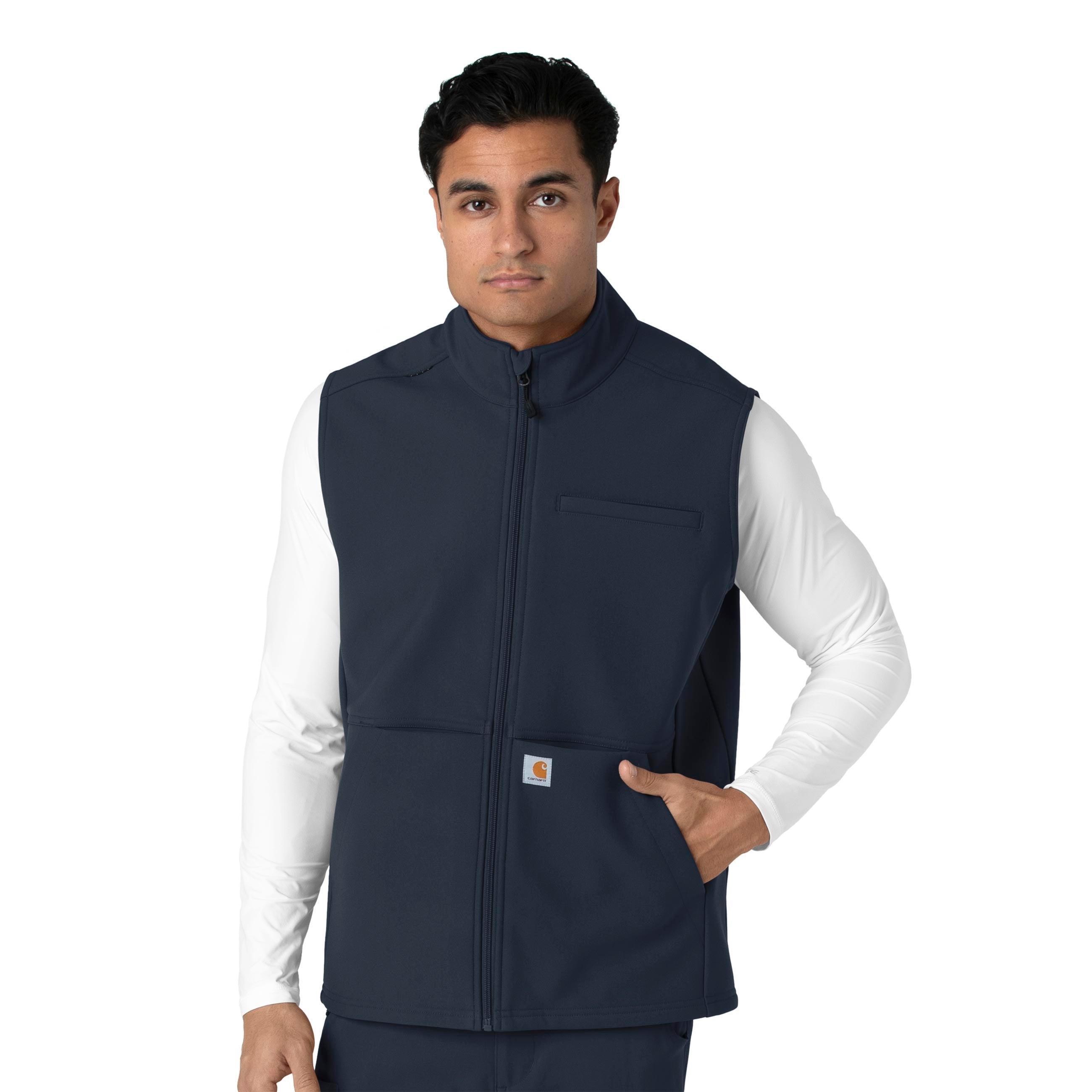 Carhartt Rugged Flex Men's Bonded Fleece Vest - Navy – Wink Scrubs