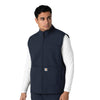 Rugged Flex Men's Bonded Fleece Vest Navy side view