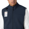 Rugged Flex Men's Bonded Fleece Vest Navy side detail 1