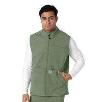 Rugged Flex Men's Bonded Fleece Vest Olive