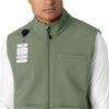 Rugged Flex Men's Bonded Fleece Vest Olive side detail 1