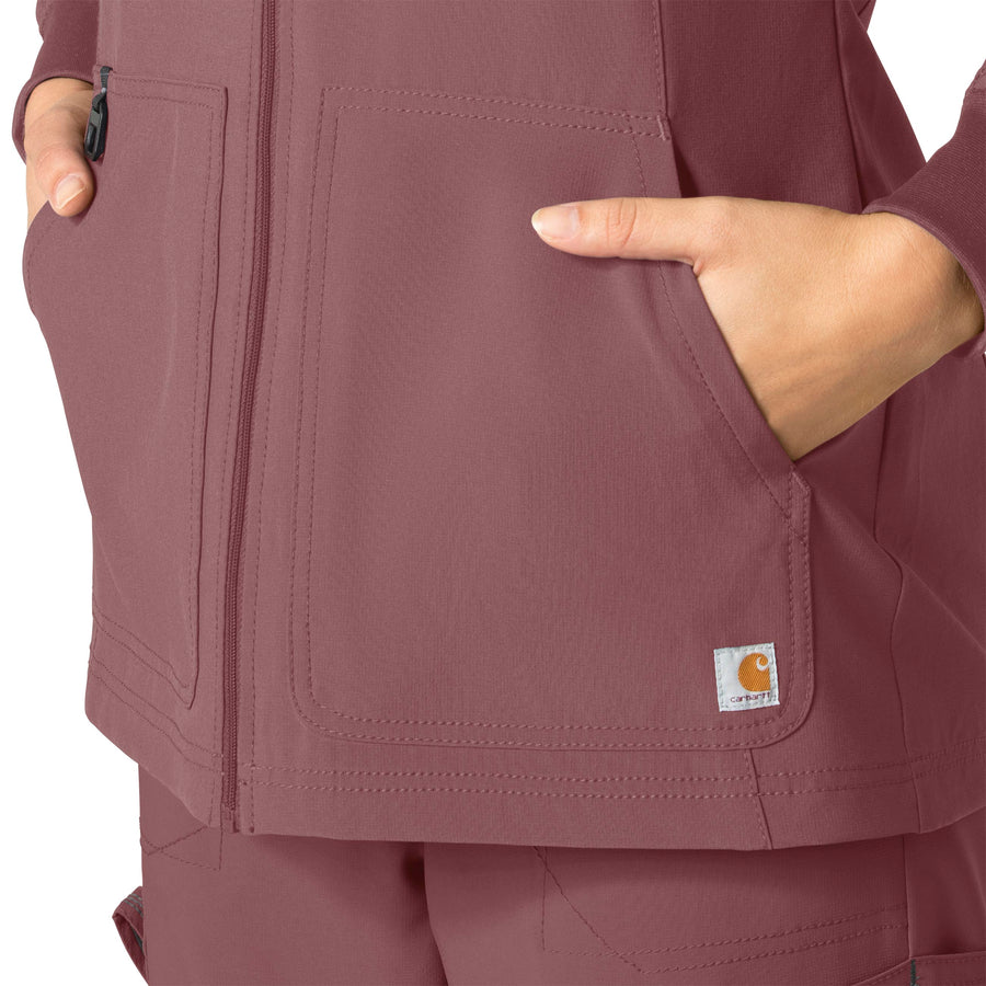 Carhartt Force Cross-Flex Women's Front Zip Utility Jacket - Amethyst