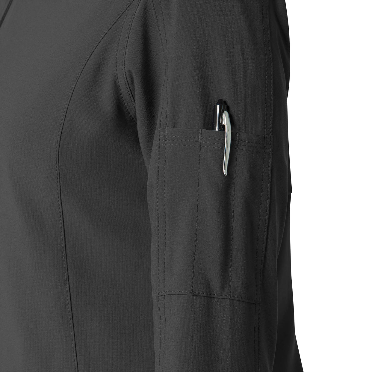 Force Cross-Flex Women's Front Zip Utility Jacket Black side detail 2