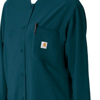 Force Cross-Flex Women's Shirt Jacket Caribbean side detail 1
