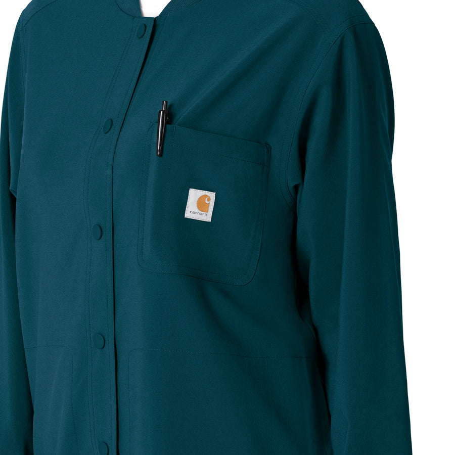 Force Cross-Flex Women's Shirt Jacket Caribbean side detail 1