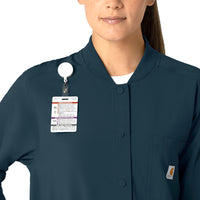 Force Cross-Flex Women's Shirt Jacket Navy front detail