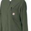 Force Cross-Flex Women's Shirt Jacket Olive side detail 1