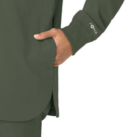 Force Cross-Flex Women's Shirt Jacket Olive side detail 2