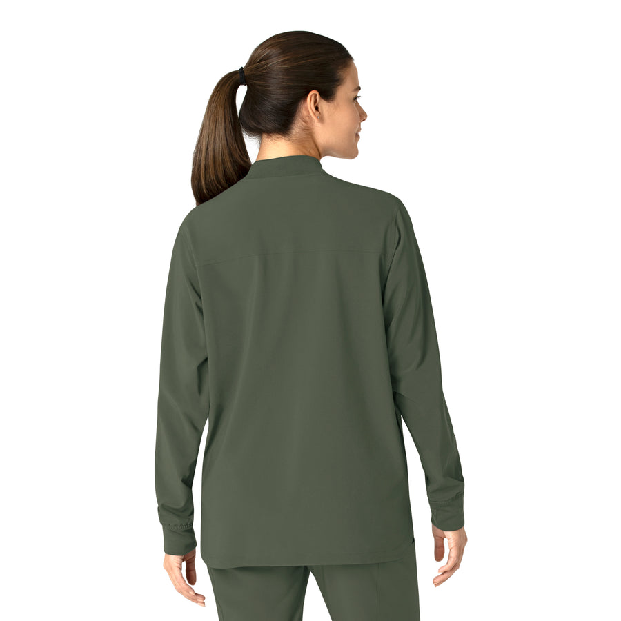 Force Cross-Flex Women's Shirt Jacket Olive back view