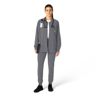 Force Cross-Flex Women's Shirt Jacket Pewter full scrub set