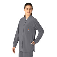 Force Cross-Flex Women's Shirt Jacket Pewter side view