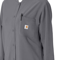 Force Cross-Flex Women's Shirt Jacket Pewter side detail 1