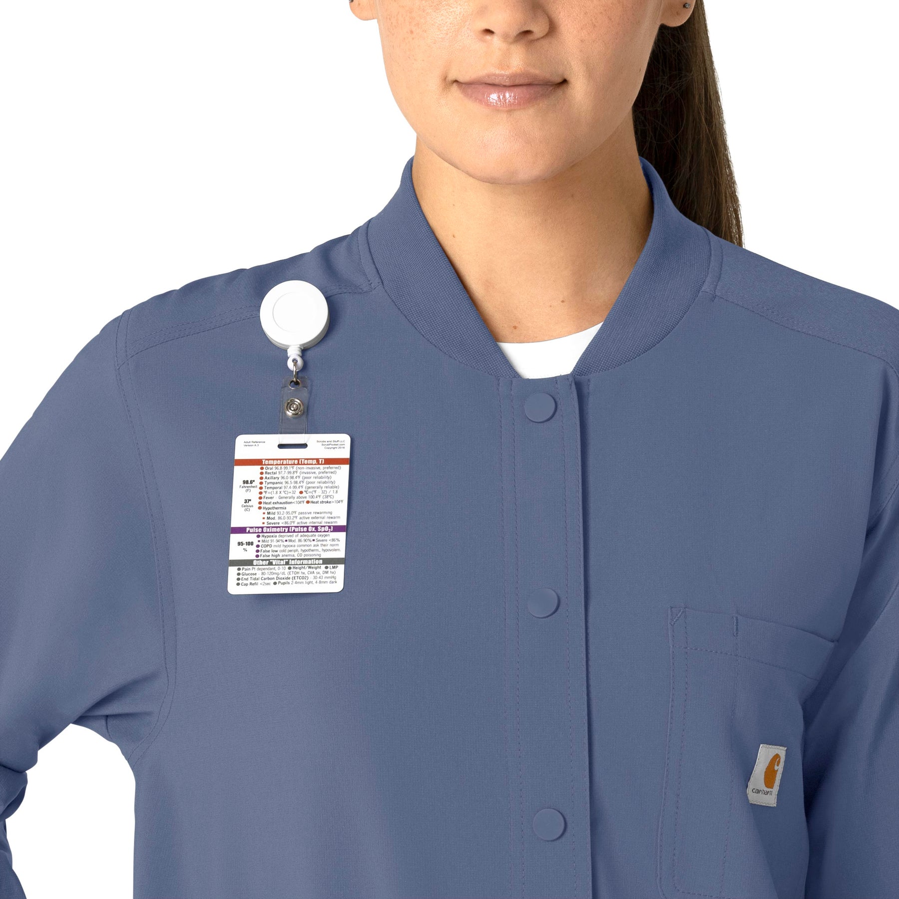 Force Cross-Flex Women's Shirt Jacket Riverside front detail