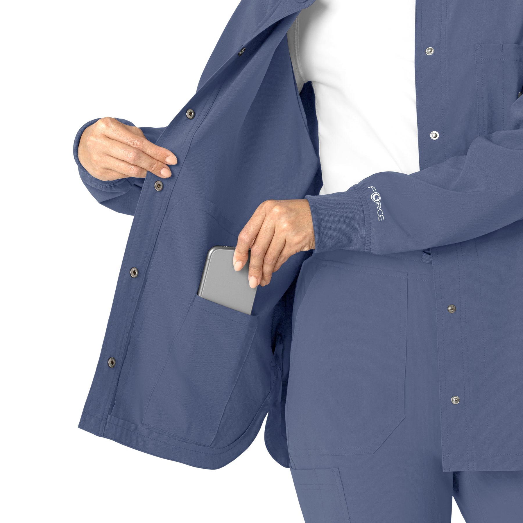 Force Cross-Flex Women's Shirt Jacket Riverside hemline detail