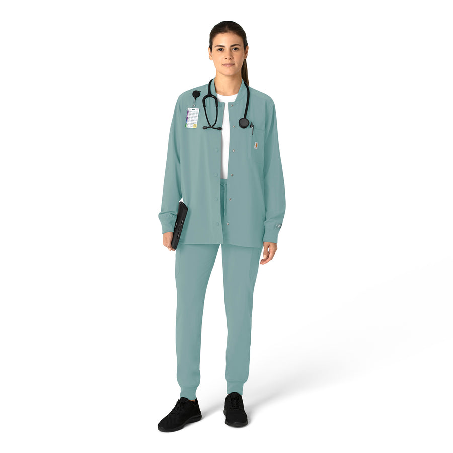 Force Cross-Flex Women's Shirt Jacket Summer Blue full scrub set