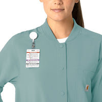 Force Cross-Flex Women's Shirt Jacket Summer Blue front detail