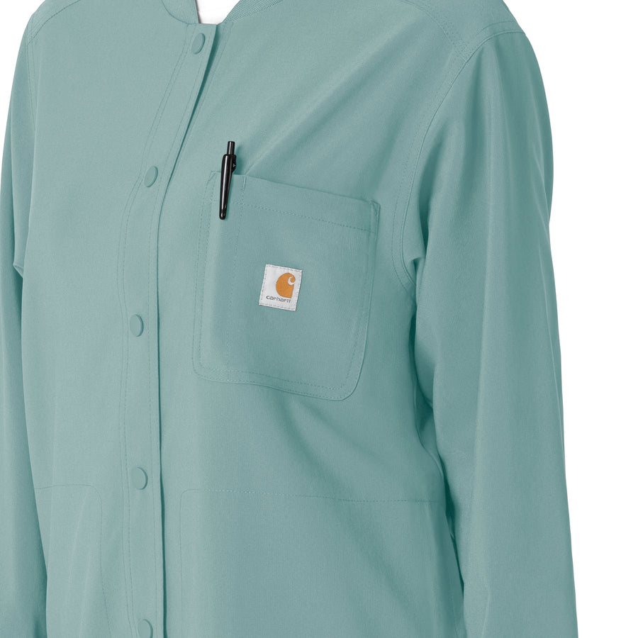Force Cross-Flex Women's Shirt Jacket Summer Blue side detail 1