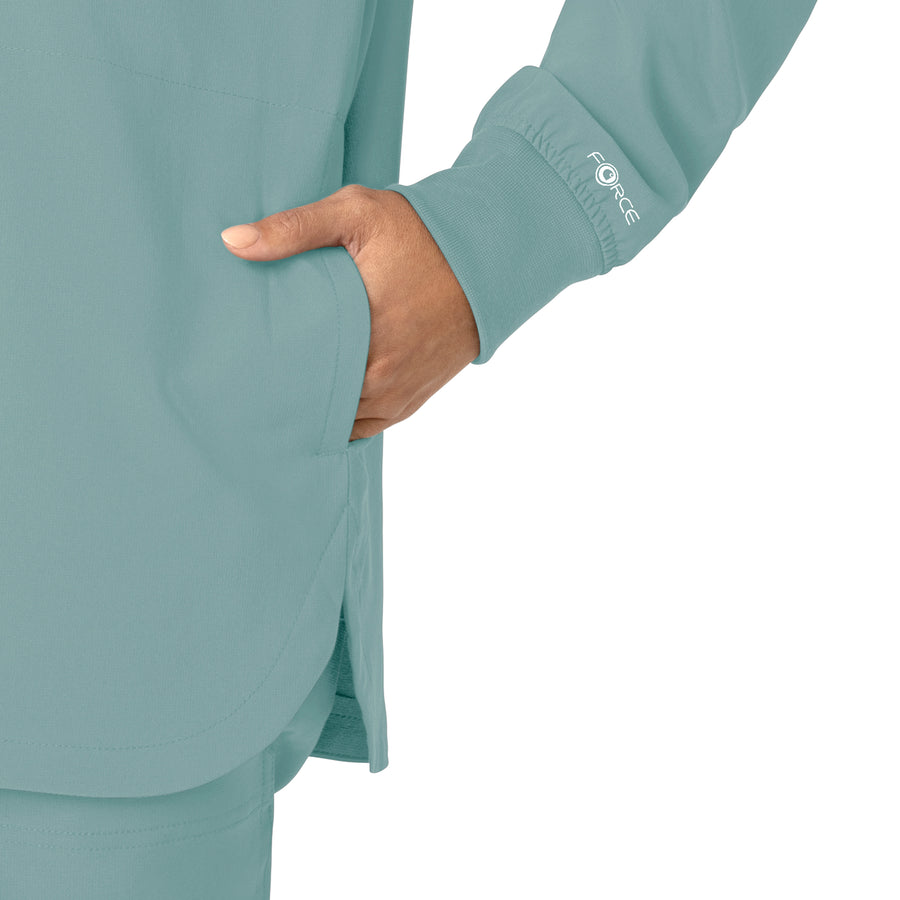 Force Cross-Flex Women's Shirt Jacket Summer Blue side detail 2