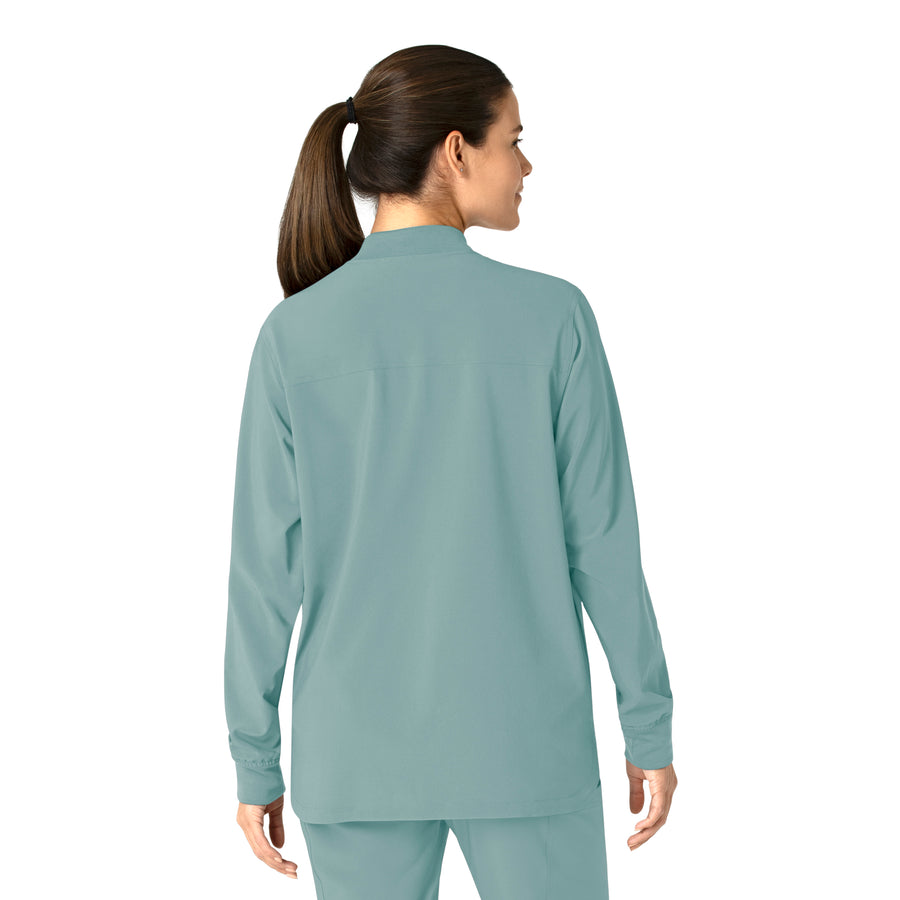 Force Cross-Flex Women's Shirt Jacket Summer Blue back view