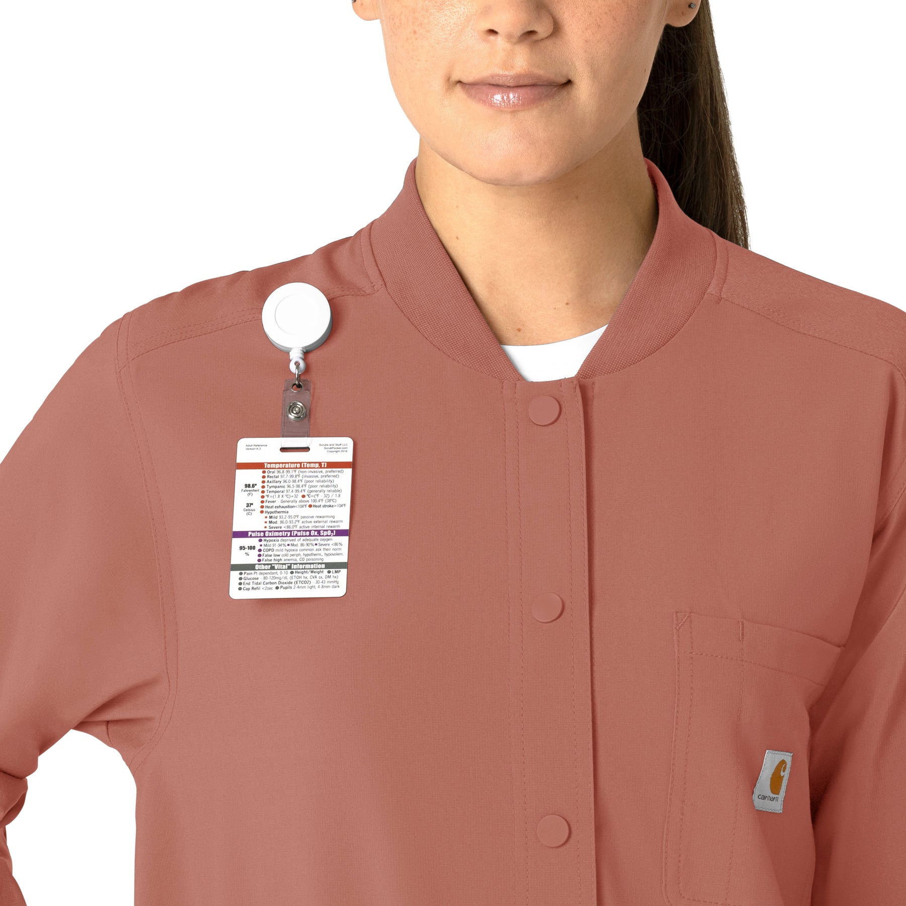 Force Cross-Flex Women's Shirt Jacket Wildrose front detail