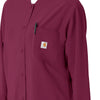 Force Cross-Flex Women's Shirt Jacket Wine side detail 1