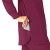 Force Cross-Flex Women's Shirt Jacket Wine back detail