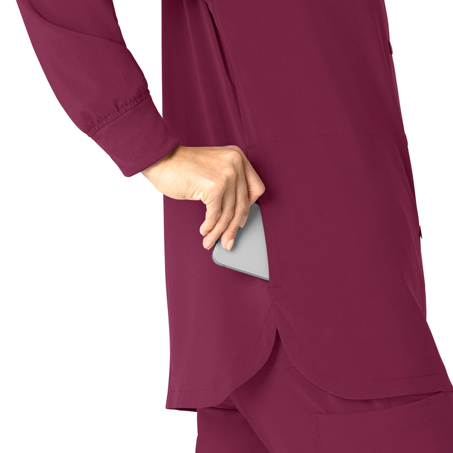 Force Cross-Flex Women's Shirt Jacket Wine back detail