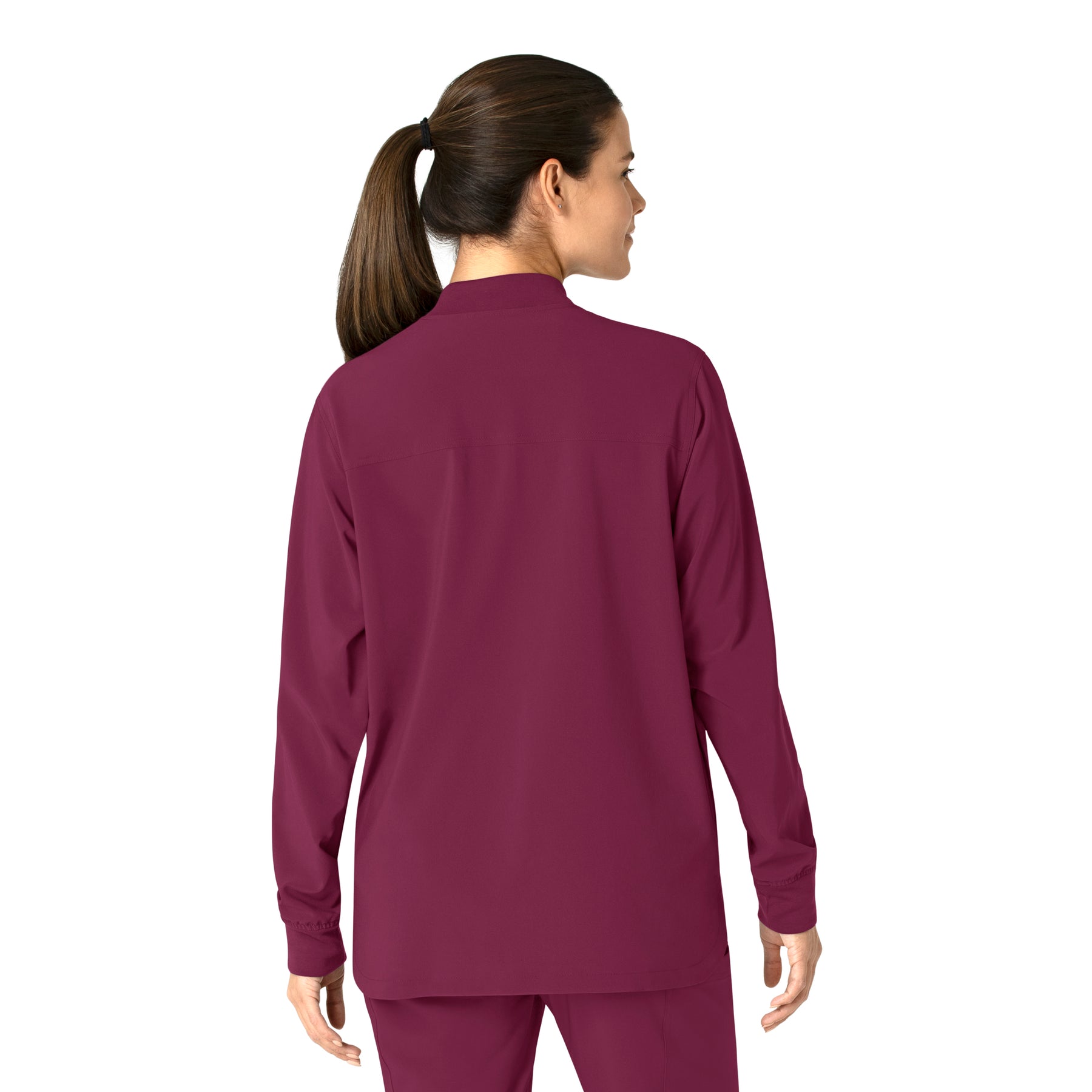 Force Cross-Flex Women's Shirt Jacket Wine back view