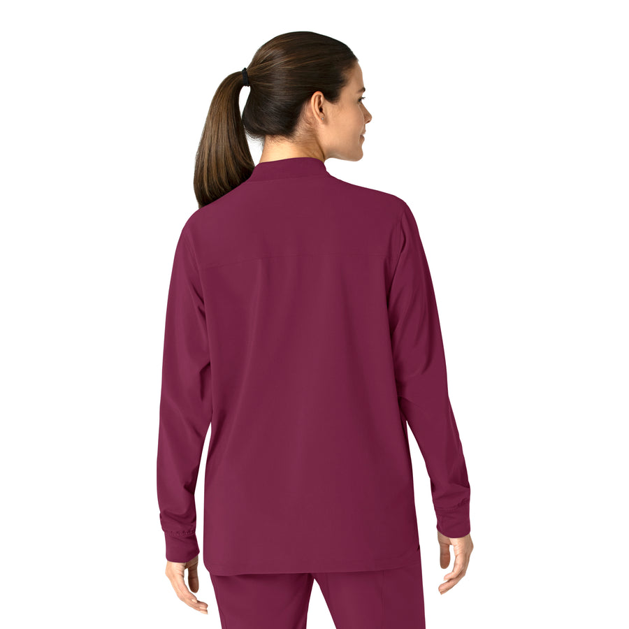 Force Cross-Flex Women's Shirt Jacket Wine back view