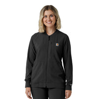 Force Cross-Flex Women's Lightweight Scrub Jacket Black